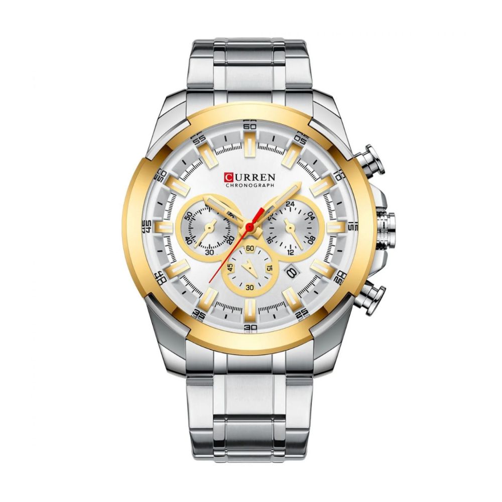 Curren Vector KREC941902 | Reloj Analógico carácter para tu ritmo · Plateado / Dorado