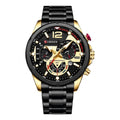 Curren Órbita KRED331801 | Reloj Analógico detalle que eleva tu look · Negro / Dorado