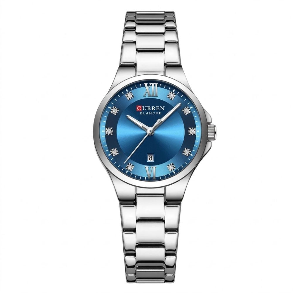 Curren Cobalto KREE3302 | Reloj Analógico carácter para tu ritmo · Plateado / Azul