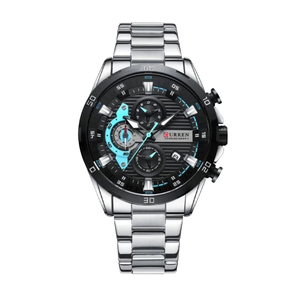 Curren Zenit KRED391901 | Reloj Analógico presencia que se nota · Plateado / Negro