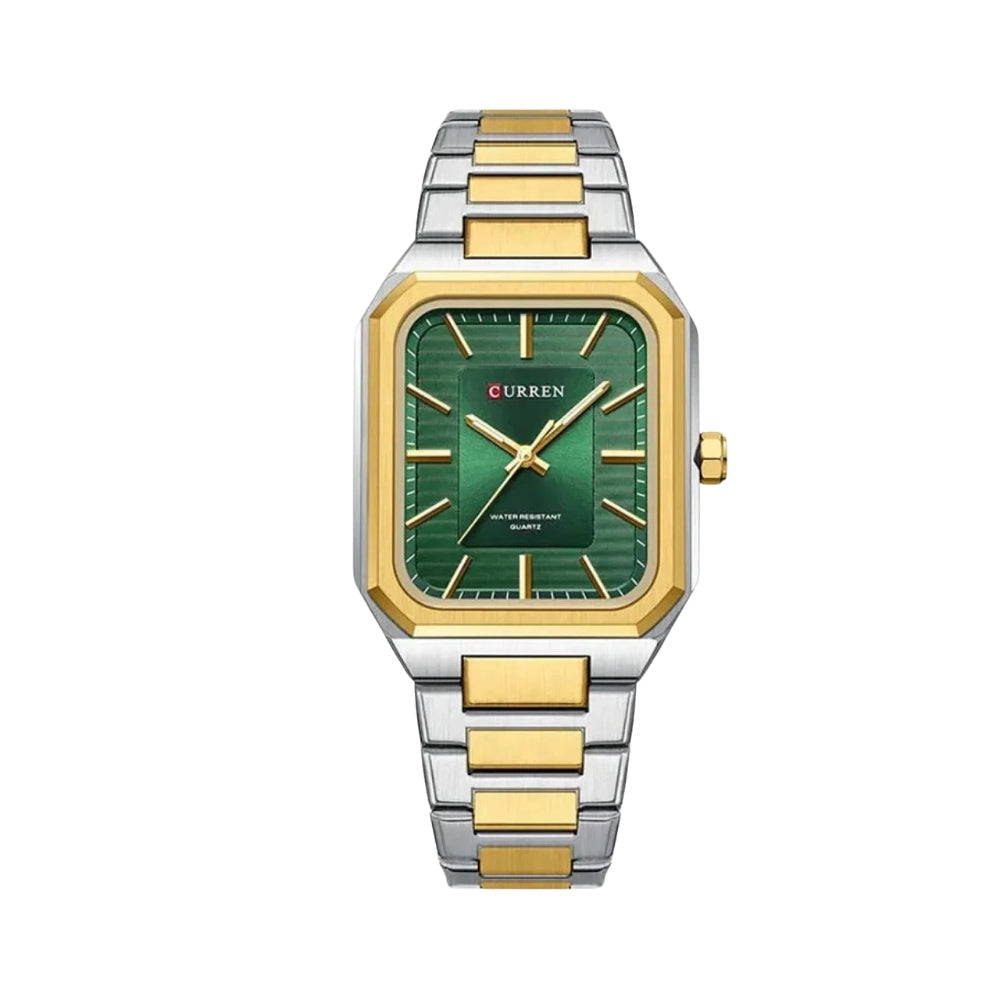Curren Ritmo KREE0401 | Reloj Analógico estilo listo para cada día · Dorado / Verde