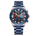 Curren Fusión KRED42003 | Reloj Analógico carácter para tu ritmo · Azul / Dorado