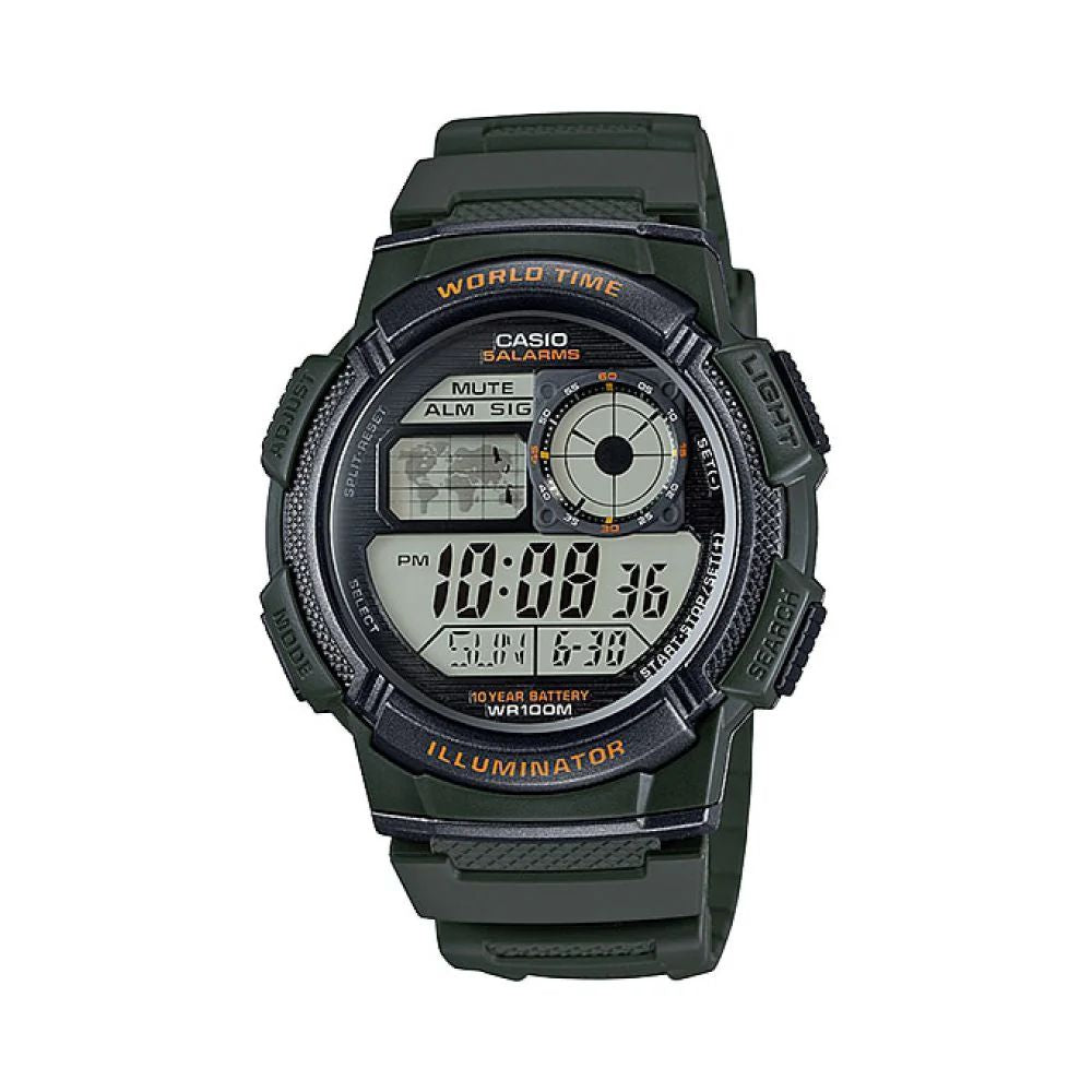 Casio Lumen AE_1000W_3AV | Reloj Digital equilibrio entre forma y actitud · Negro
