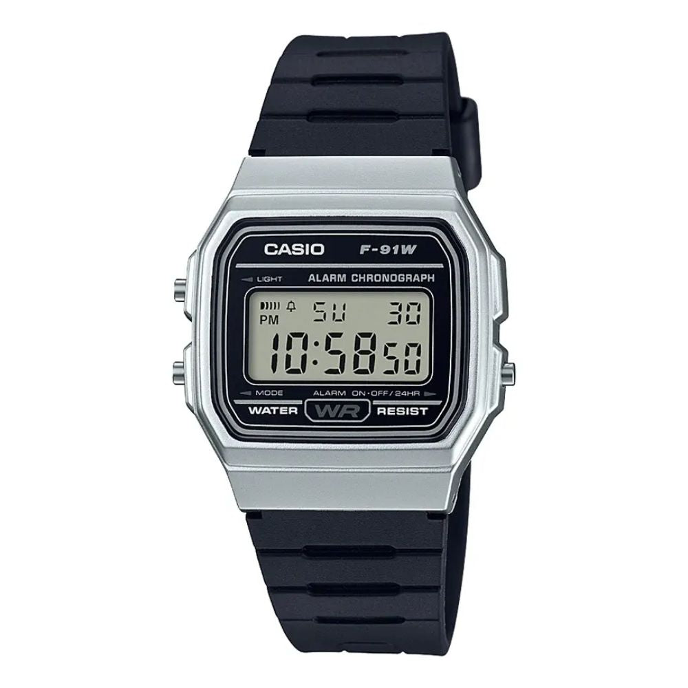 Casio Ritmo F_91WM_7A | Reloj Digital estilo listo para cada día · Blanco