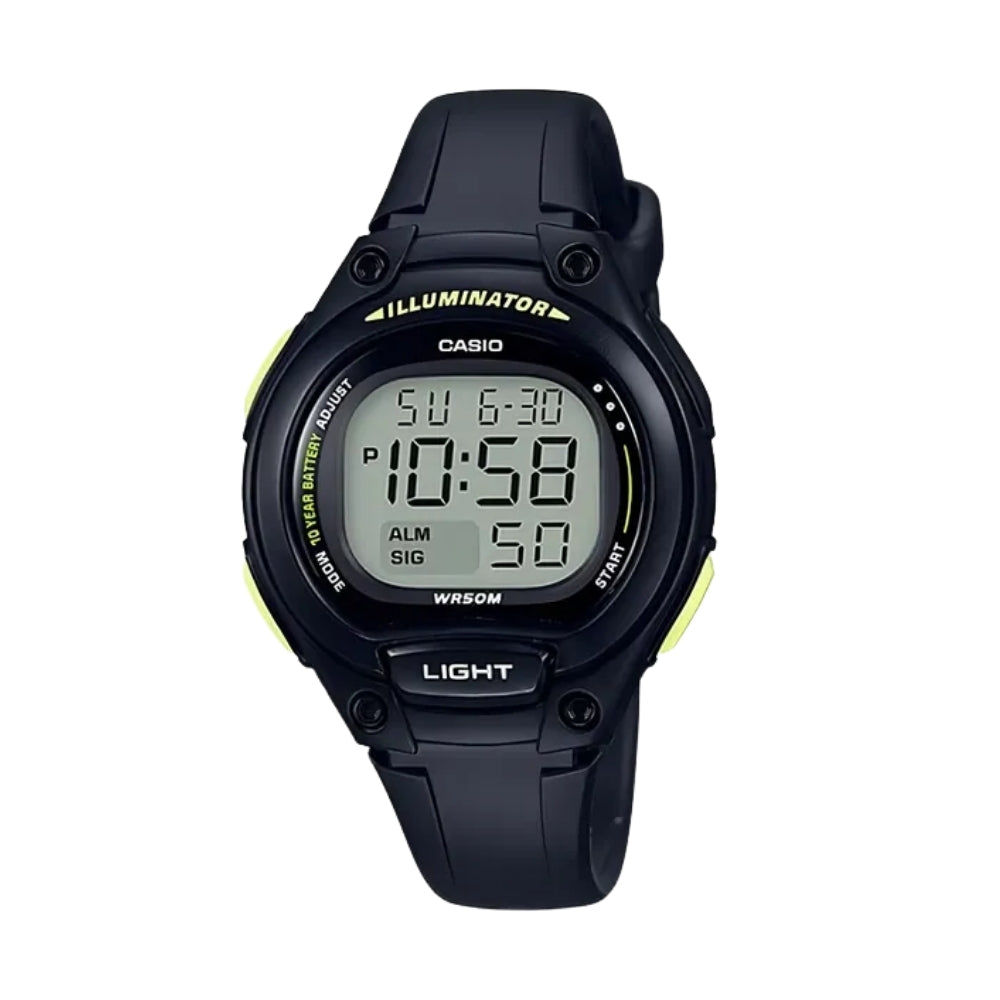 Casio Órbita LW_203_1BV | Reloj Digital detalle que eleva tu look · Negro