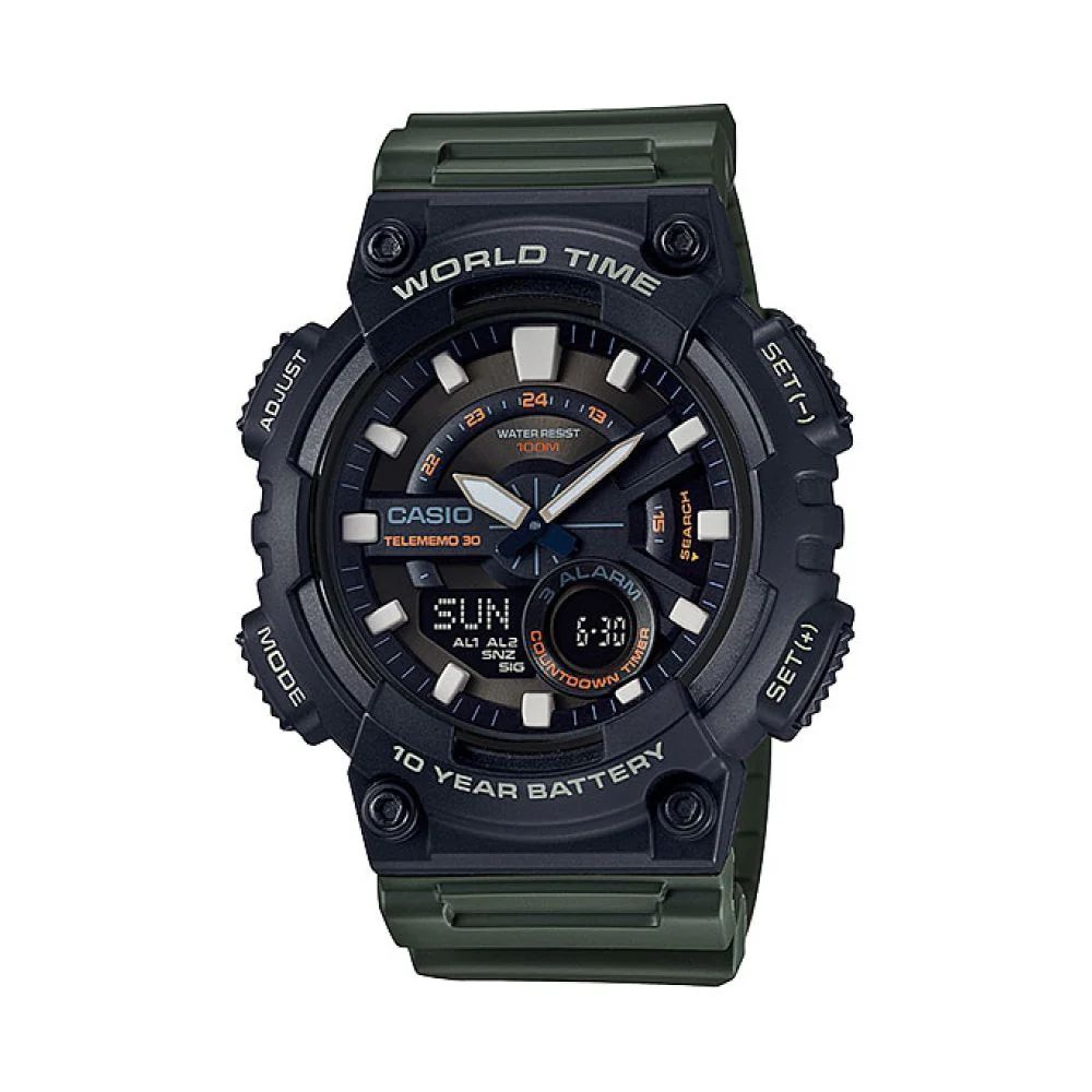 Casio Vector AEQ110W-3AV | Reloj Híbrido carácter para tu ritmo · Negro
