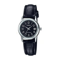 Casio Ícono LTP_V002L_1B | Reloj Analógico energía para tu jornada · Negro