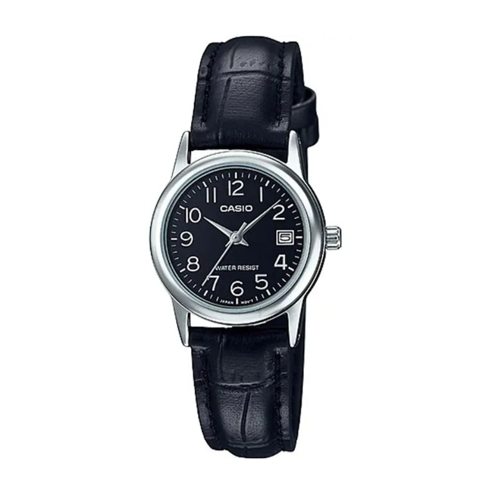Casio Ícono LTP_V002L_1B | Reloj Analógico energía para tu jornada · Negro