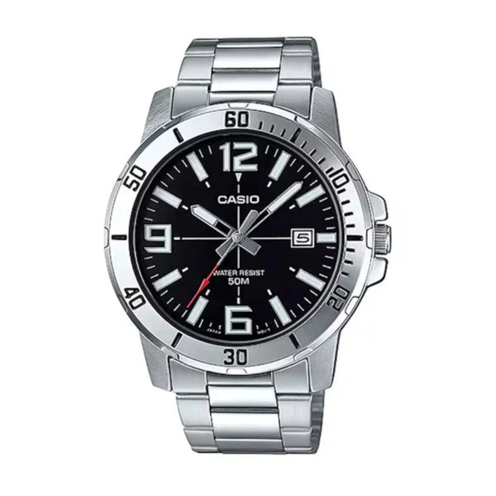 Casio Pulsar MTP-VD01D-1BVUDF | Reloj Analógico un acento de diseño · Plateado