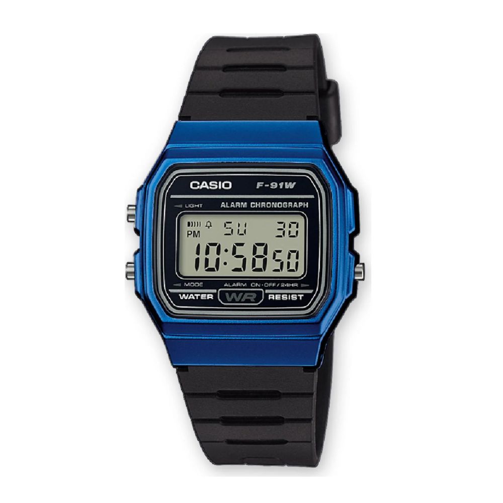 Casio Vector F_91WM_2A | Reloj Digital carácter para tu ritmo · Azul
