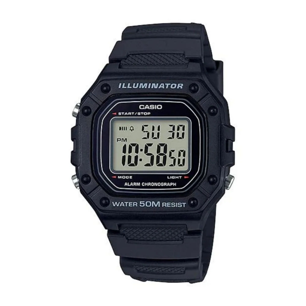 Casio Eclipse W_218H_1AV | Reloj Digital equilibrio entre forma y actitud · Negro