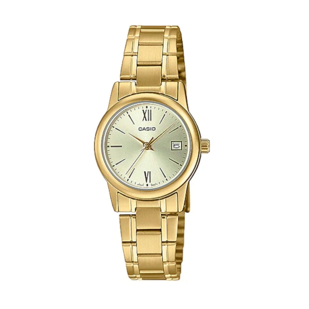 Casio Zenit LTPV002G-9B3UDF | Reloj Analógico presencia que se nota · Dorado