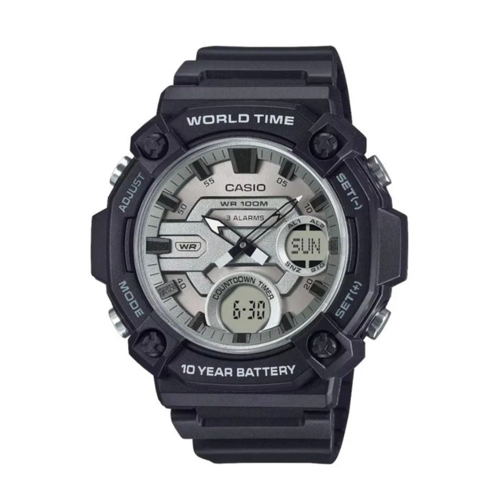 Casio Eclipse AEQ-120W-7AVDF | Reloj Híbrido equilibrio entre forma y actitud · Negro