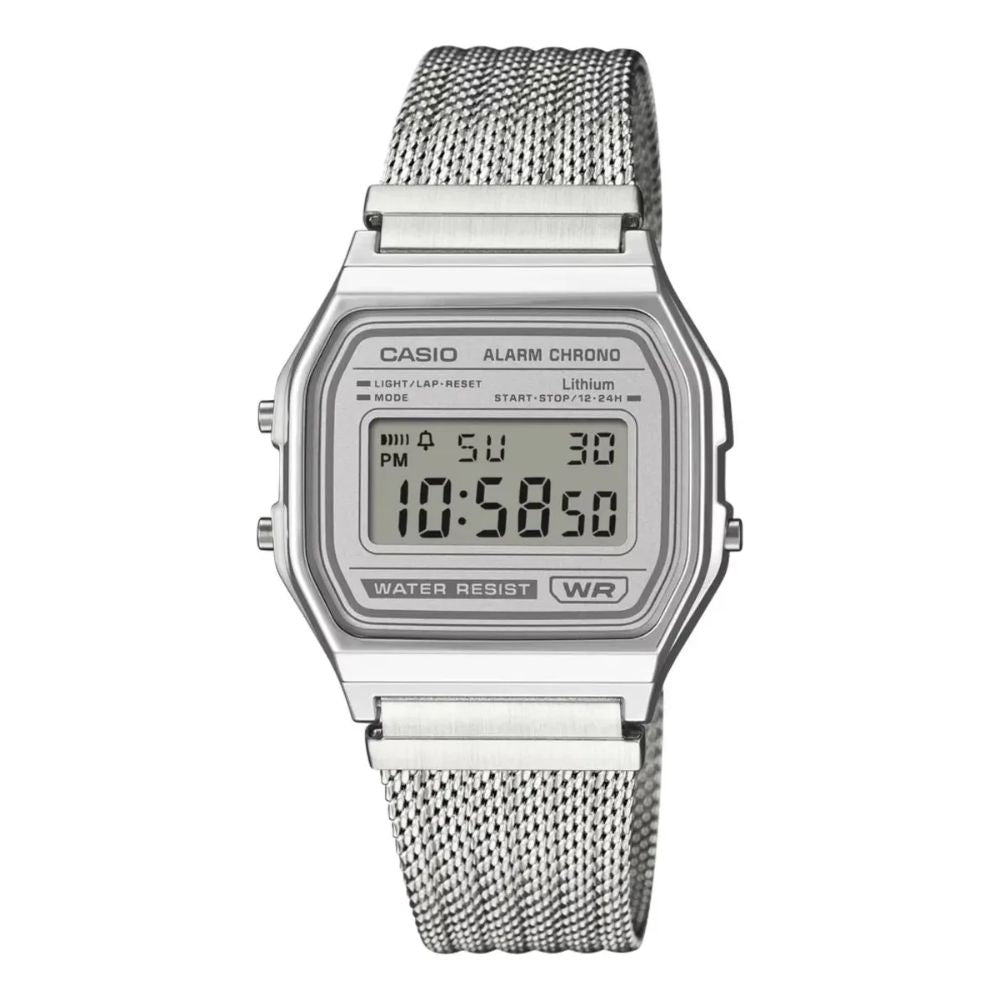 Casio Cobalto A158WEA-7DF | Reloj Digital carácter para tu ritmo · Plateado