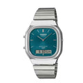 Casio Atlas AQ-240E-3ADF | Reloj Híbrido un acento de diseño · Plateado