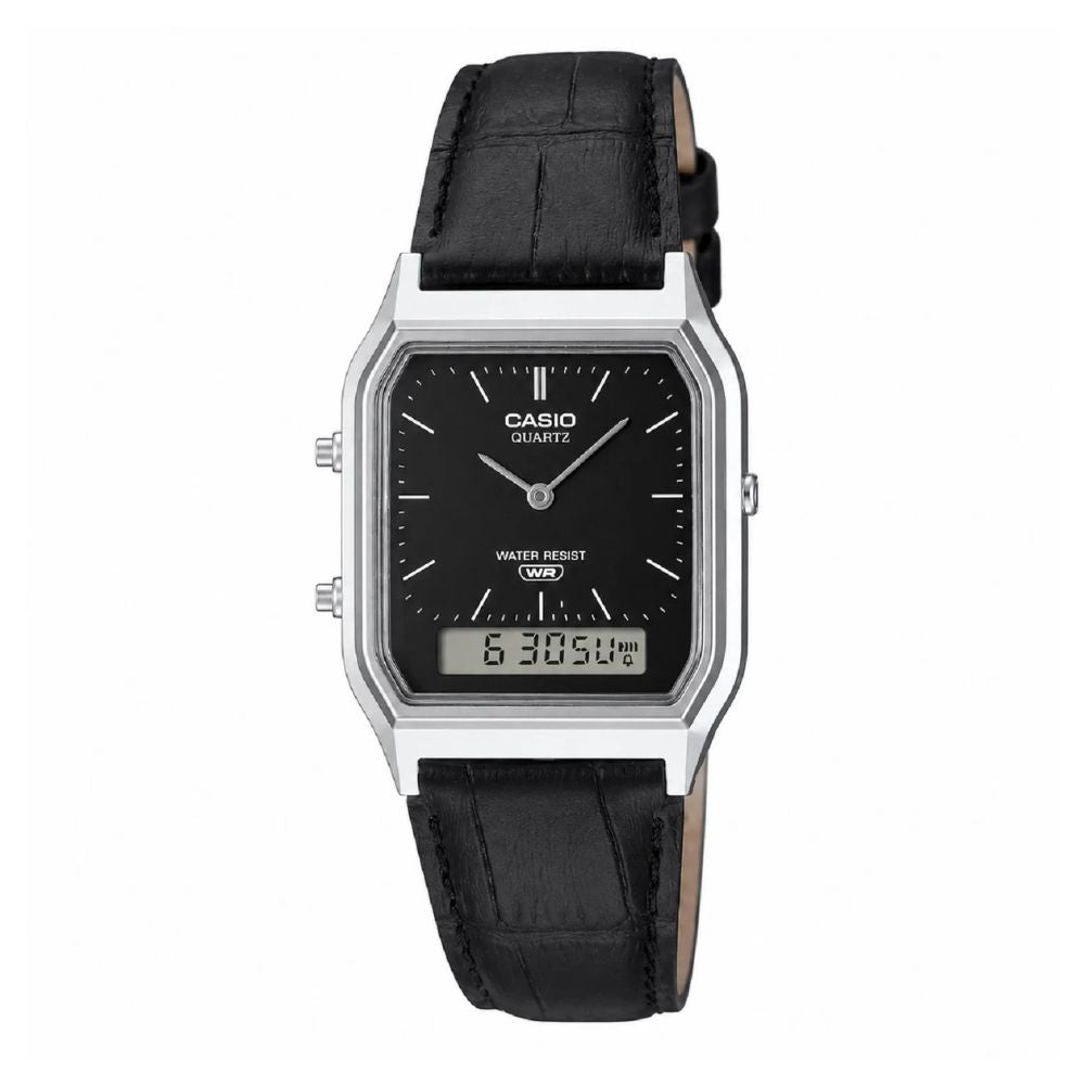 Casio Horizonte AQ-230EL-1ADF | Reloj Híbrido versatilidad bien llevada · Negro
