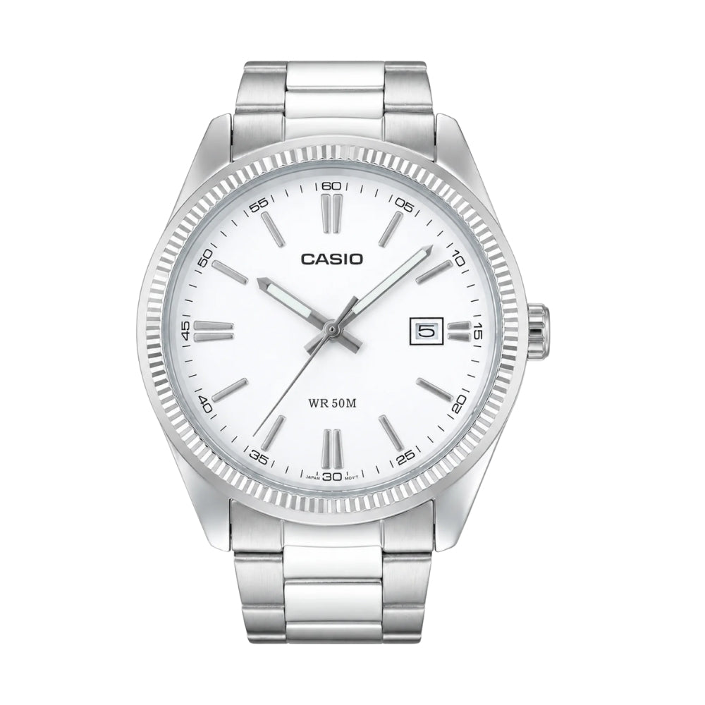 Casio Pulsar MTP-1302DA-7AVDF | Reloj Analógico un acento de diseño · Plateado