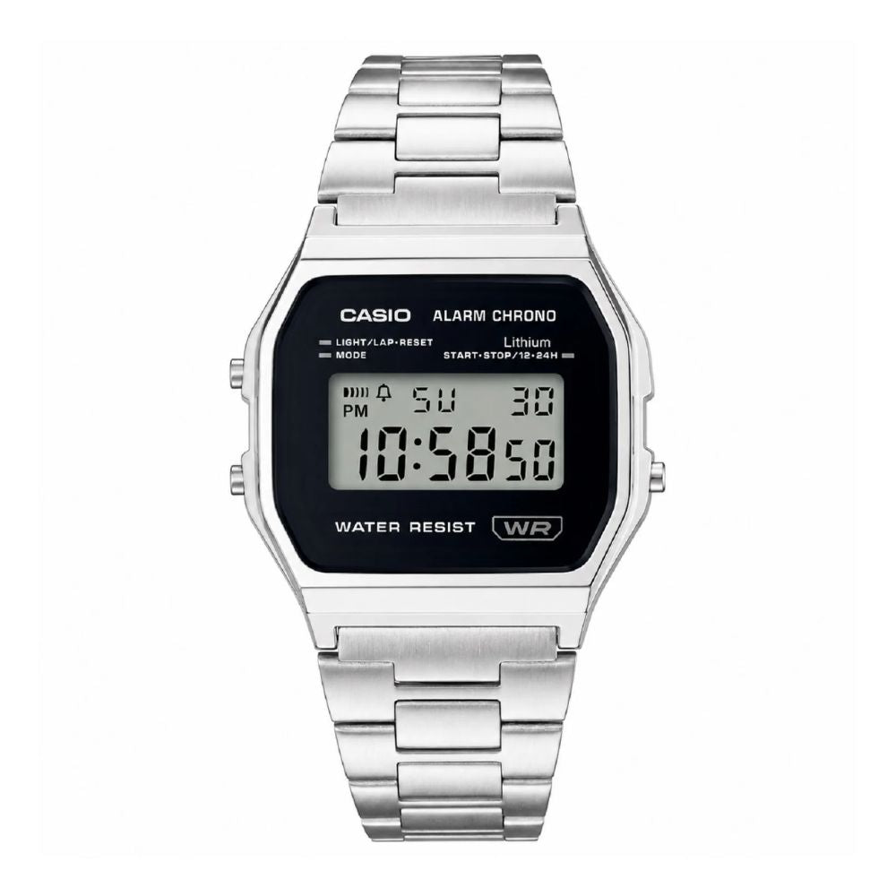 Casio Lumen A158WEA-1DF | Reloj Digital equilibrio entre forma y actitud · Plateado