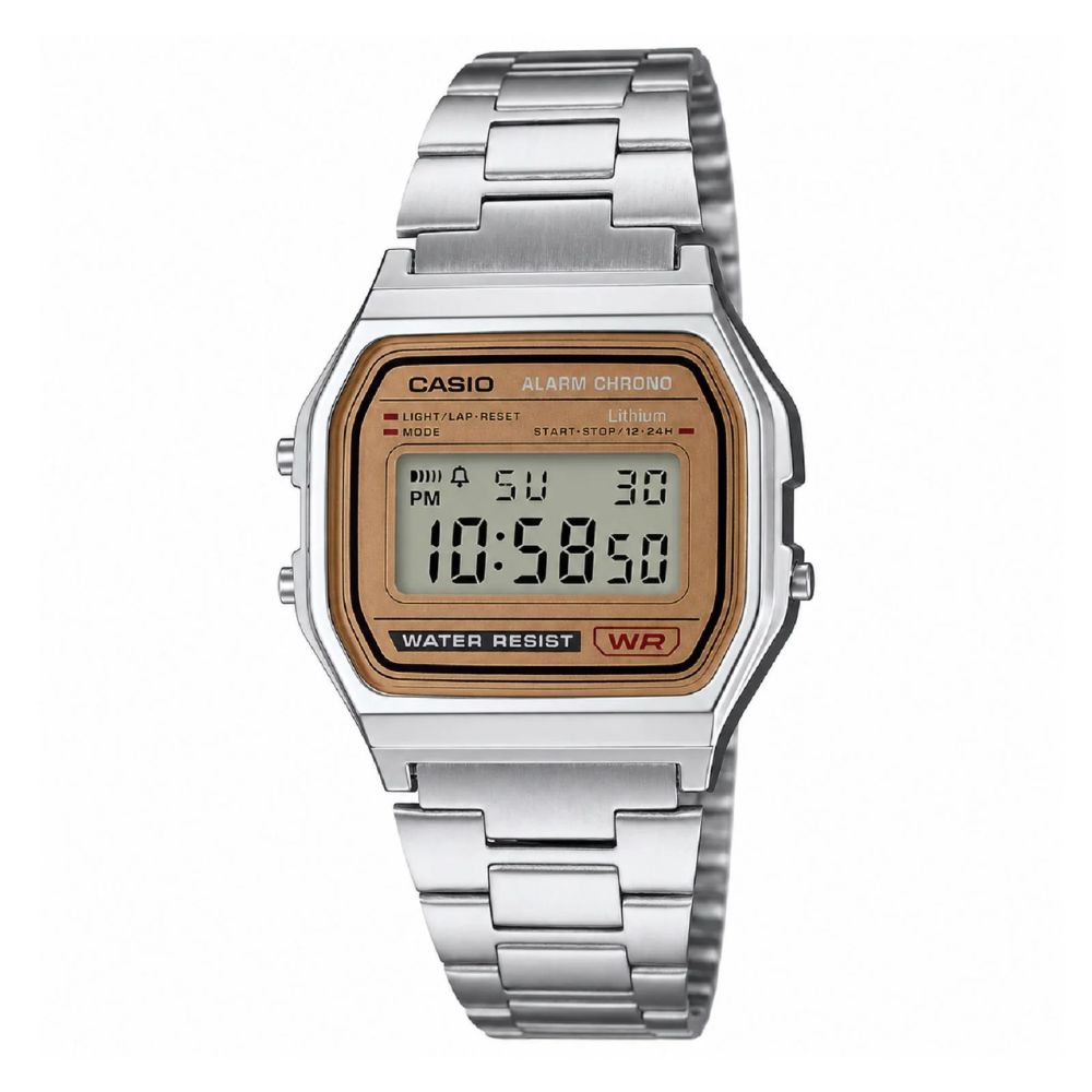 Casio Ranger A158WEA-9DF | Reloj Digital energía para tu jornada · Plateado