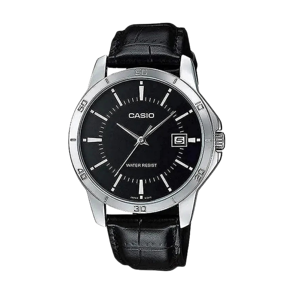 Casio Tempo MTP_V004L_1A | Reloj Analógico estilo listo para cada día · Negro