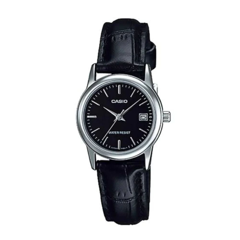 Casio Órbita LTP_V002L_1A | Reloj Analógico detalle que eleva tu look · Negro