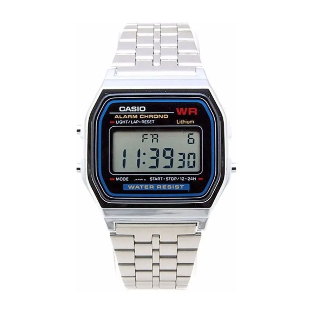 Casio Órbita A_159W_N1 | Reloj Digital detalle que eleva tu look · Plateado