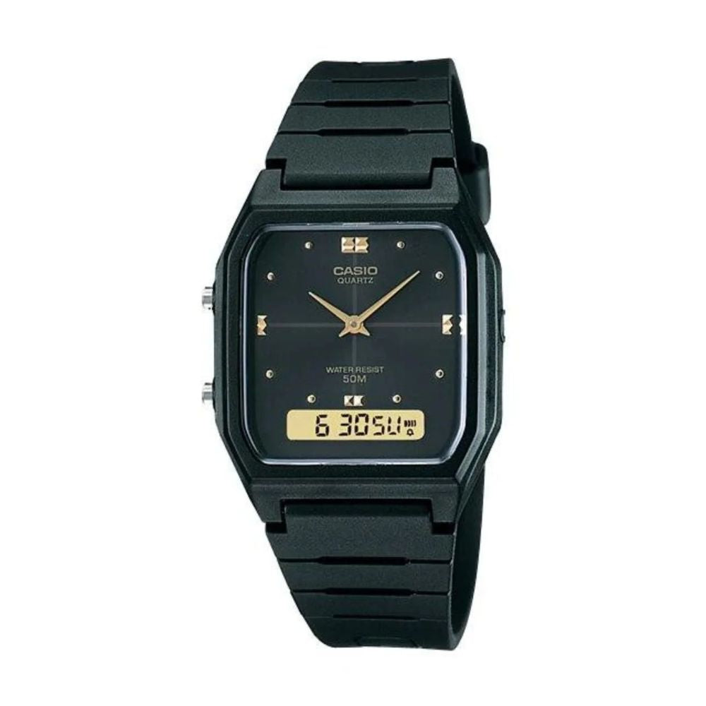 Casio Eclipse AW-48HE-1AV | Reloj Híbrido equilibrio entre forma y actitud · Negro