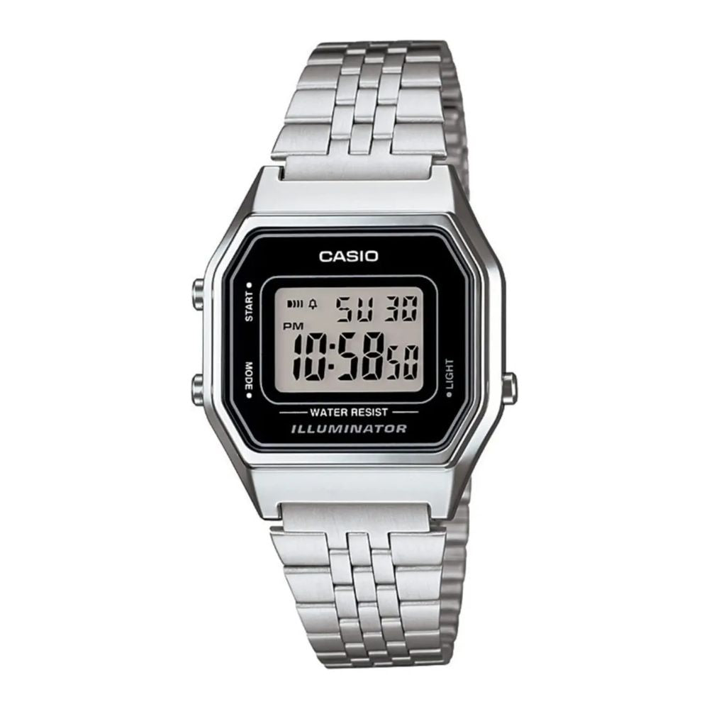 Casio Aura LA680WA-1DF | Reloj Digital presencia que se nota · Plateado