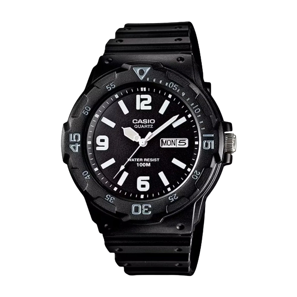 Casio Atlas MRW_200H_1B2V | Reloj Analógico un acento de diseño · Negro