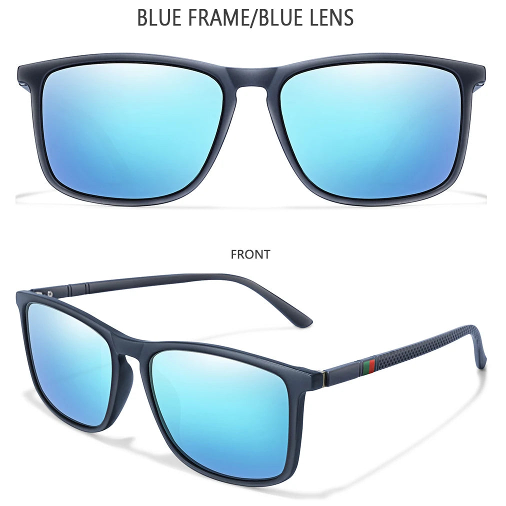 Gafas de Sol Polarizadas Cuadradas de Ciclismo y Viaje