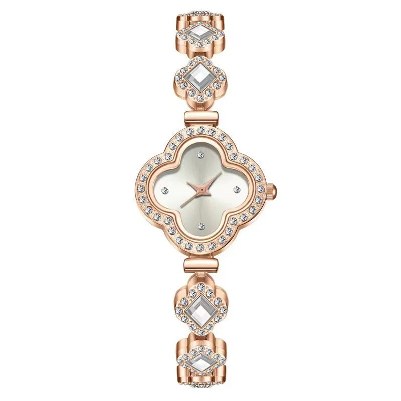Reloj Elegante de Acero Dorado para Mujer