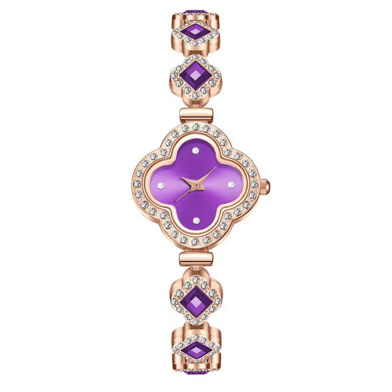 Reloj Elegante de Acero Dorado para Mujer