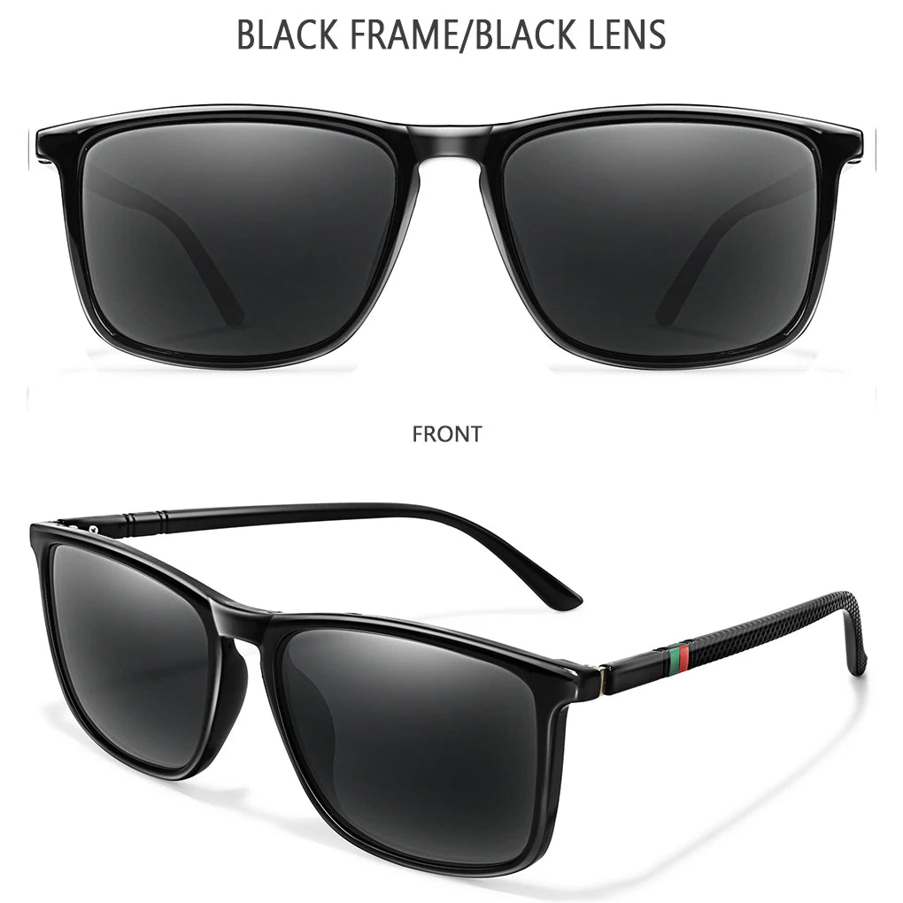 Gafas de Sol Polarizadas Cuadradas de Ciclismo y Viaje