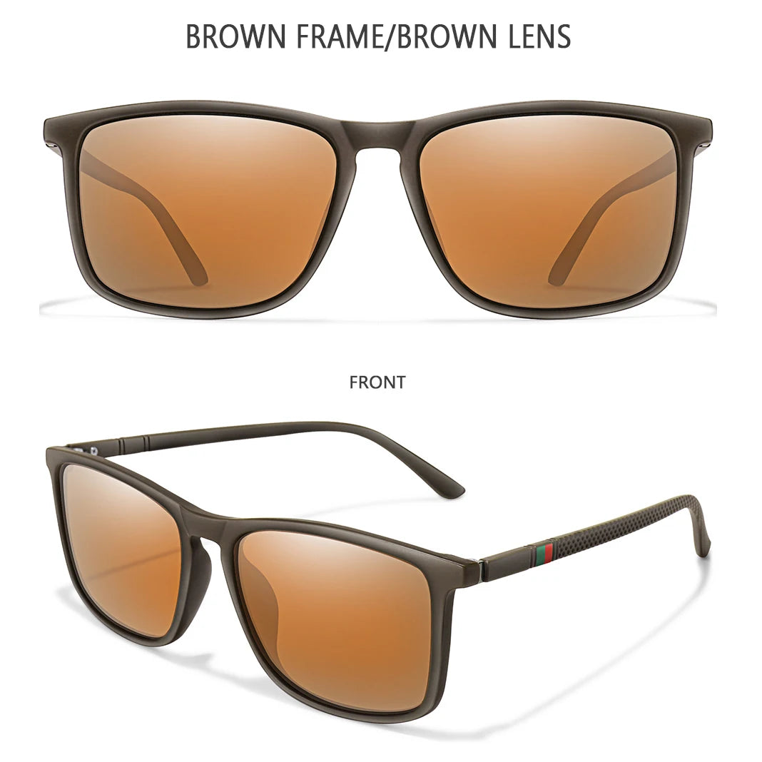 Gafas de Sol Polarizadas Cuadradas de Ciclismo y Viaje