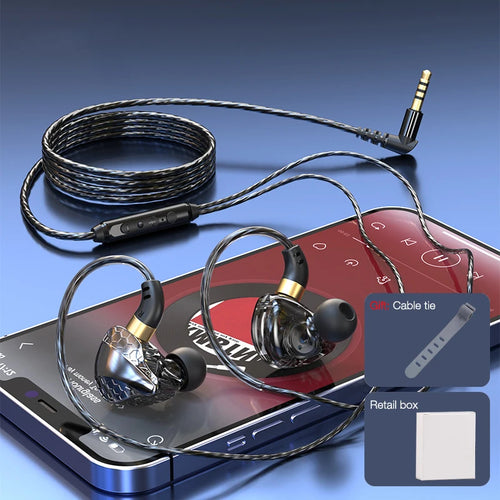 Audífonos In-Ear Cableados 3.5mm Eardeco con Micrófono