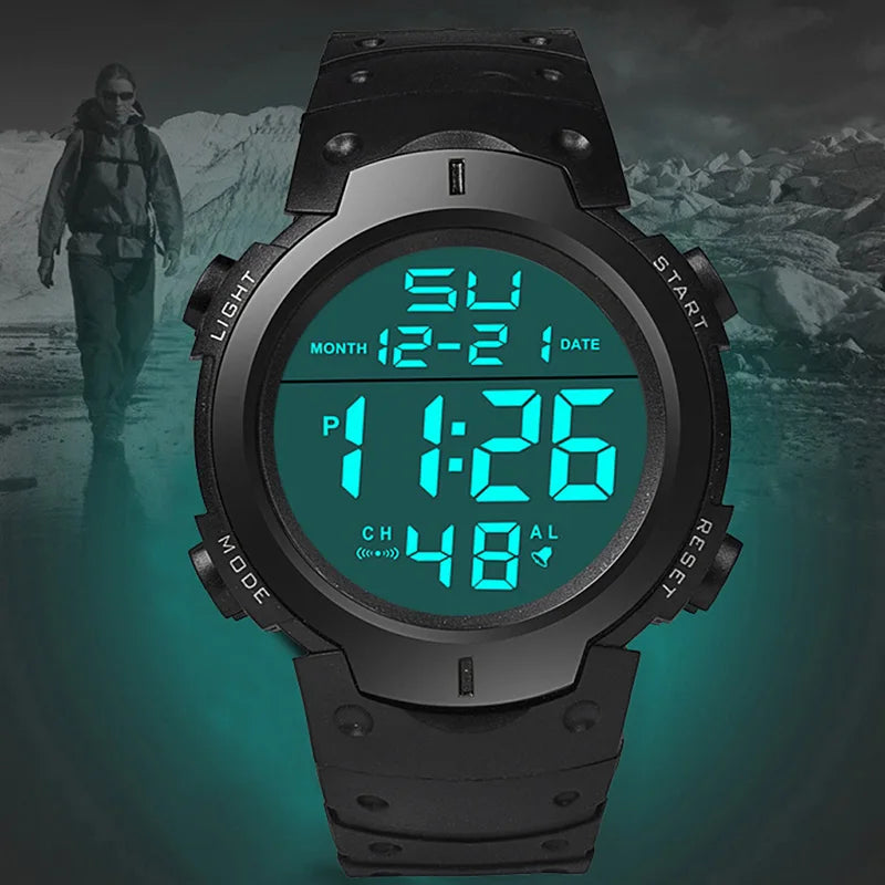 Reloj Digital Deportivo LED de Silicona
