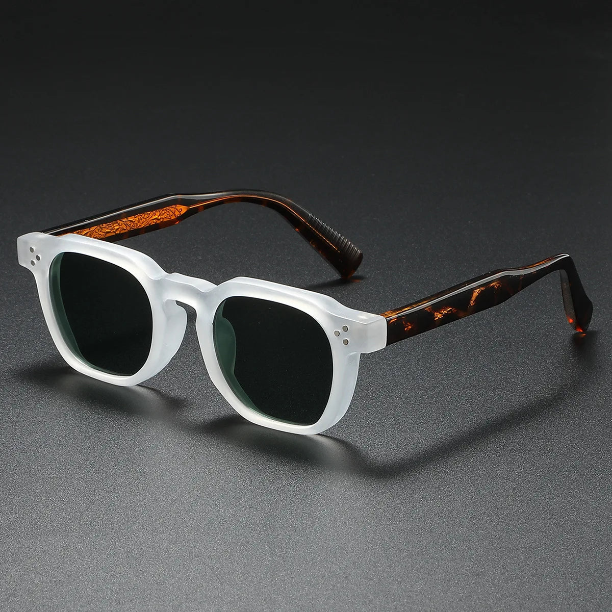 Gafas de Sol Polarizadas Cuadradas con Remaches
