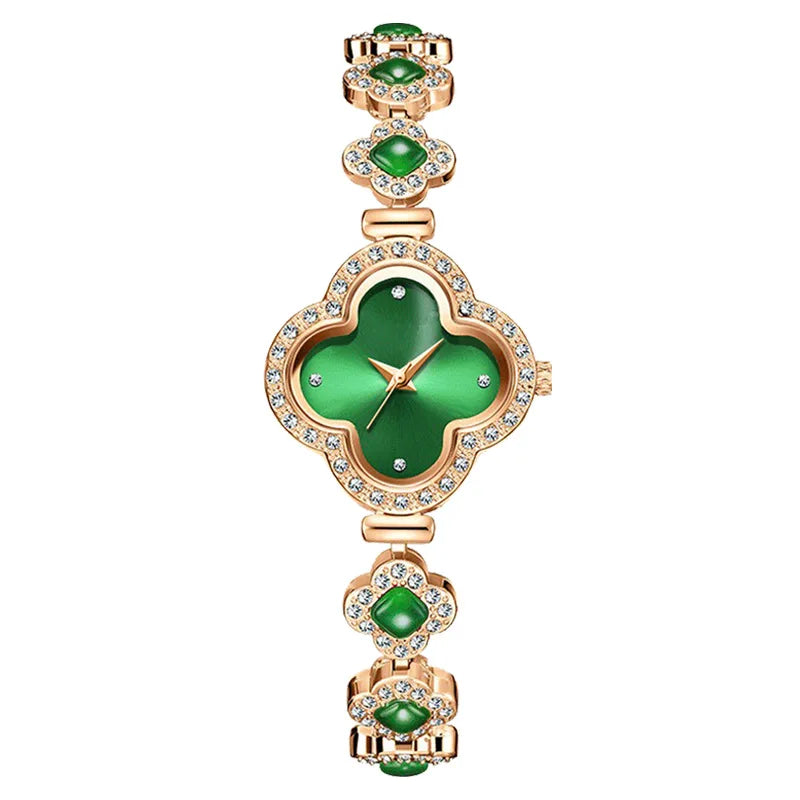 Reloj Elegante de Acero Dorado para Mujer