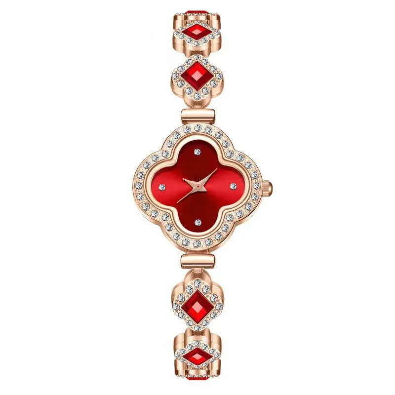 Reloj Elegante de Acero Dorado para Mujer