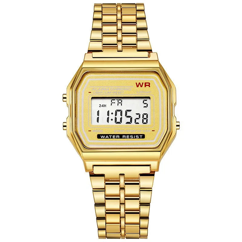 Reloj Digital Retro Rose Gold Unisex