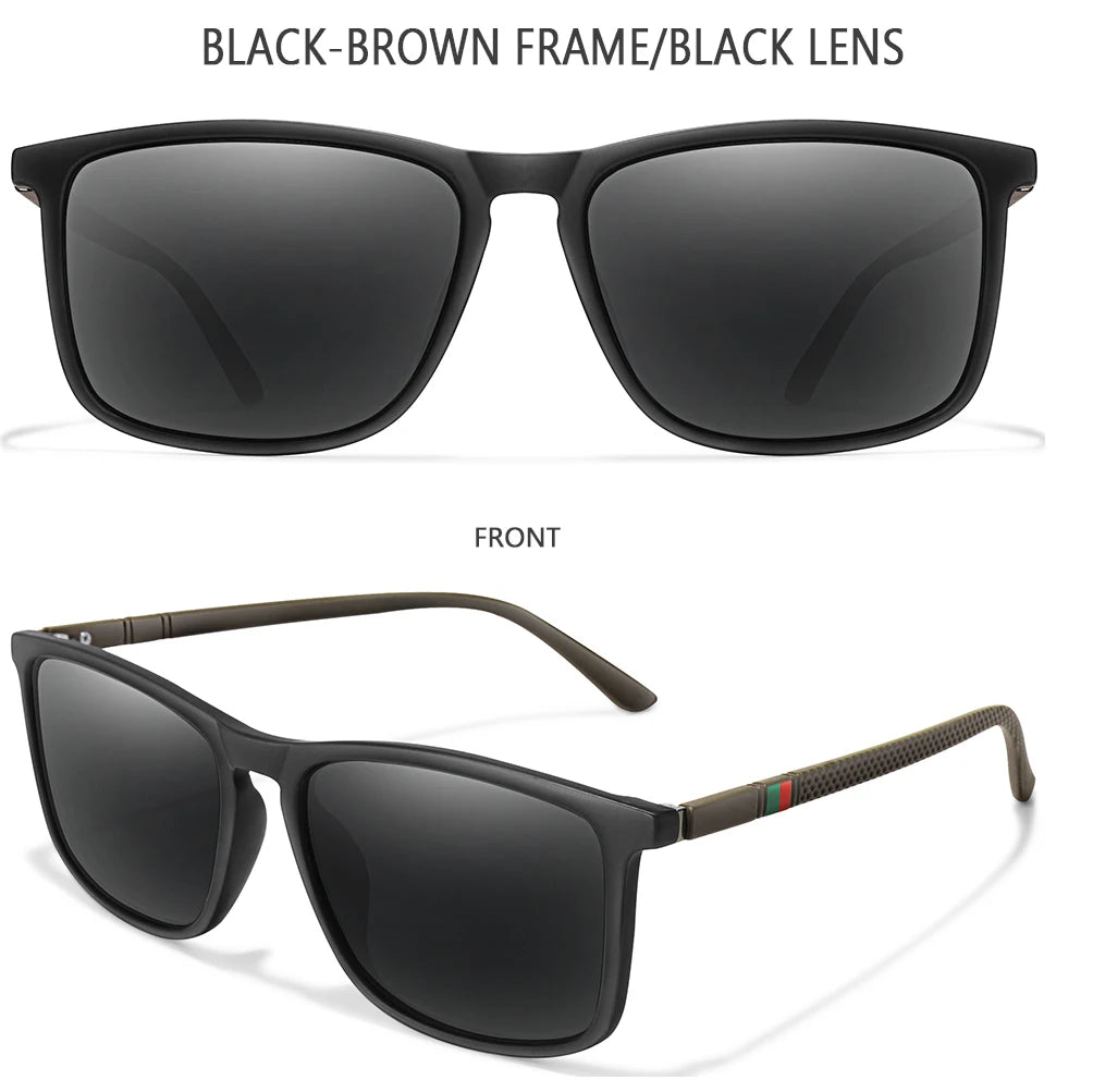 Gafas de Sol Polarizadas Cuadradas de Ciclismo y Viaje