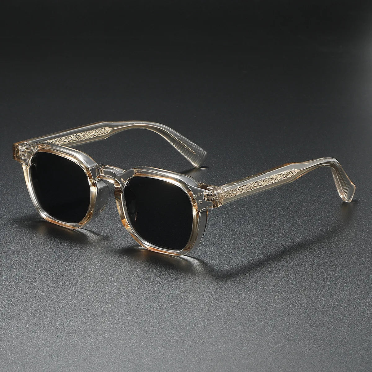 Gafas de Sol Polarizadas Cuadradas con Remaches
