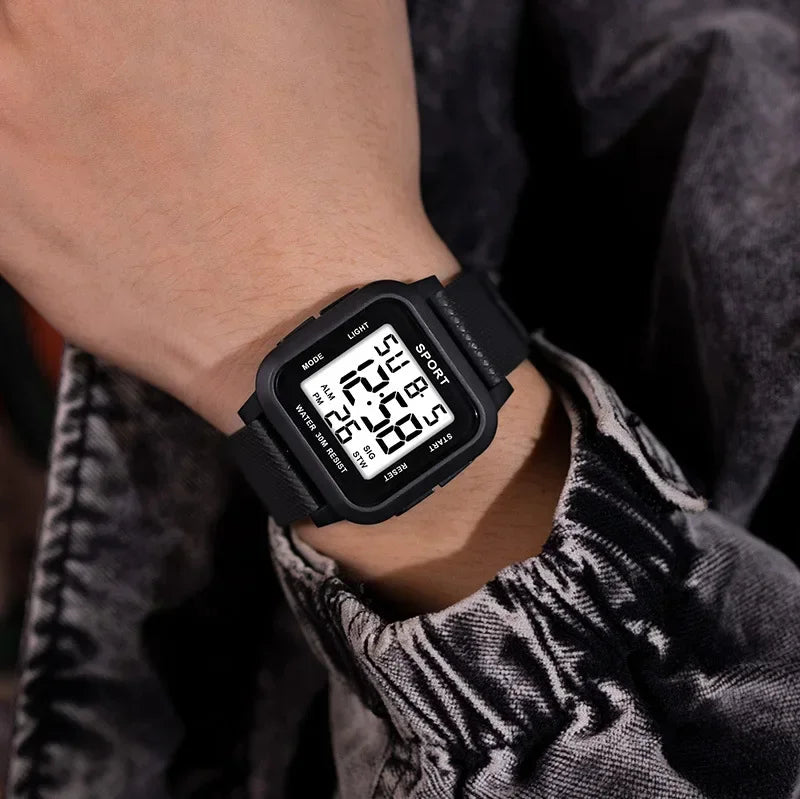 Reloj Digital Retro Deportivo para Hombre